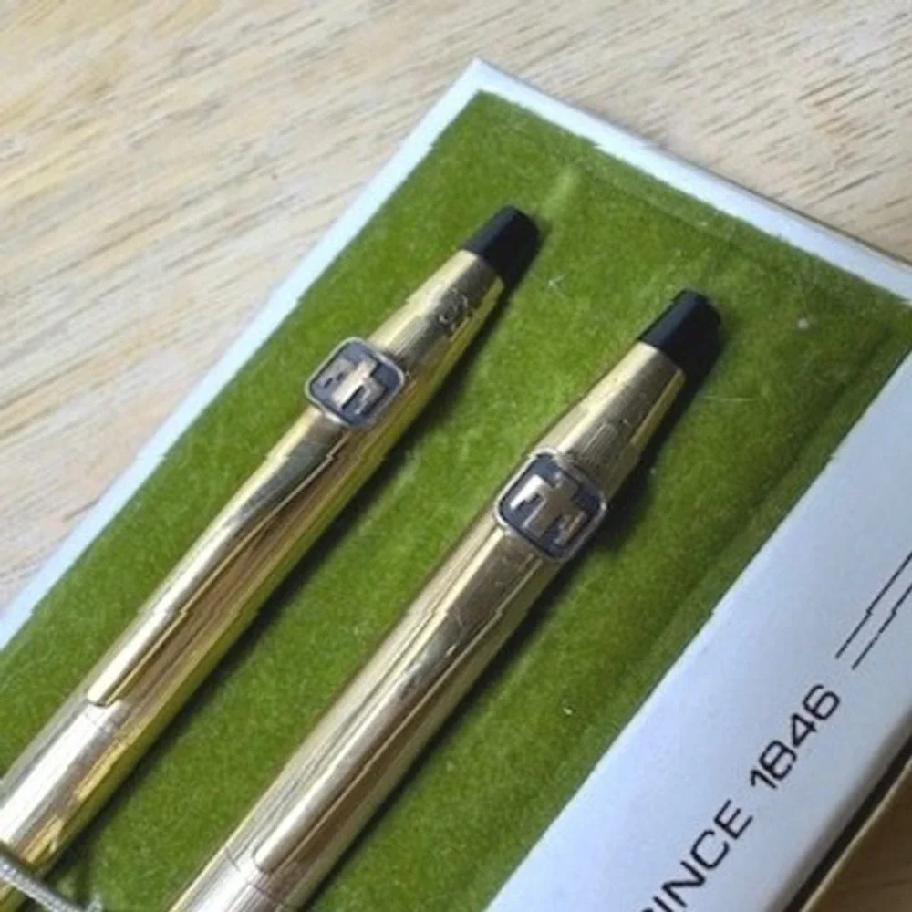 Vintage Cross Classic Century 6601 1/20 12KT Gold Filled Pen & Pencil Set - Work